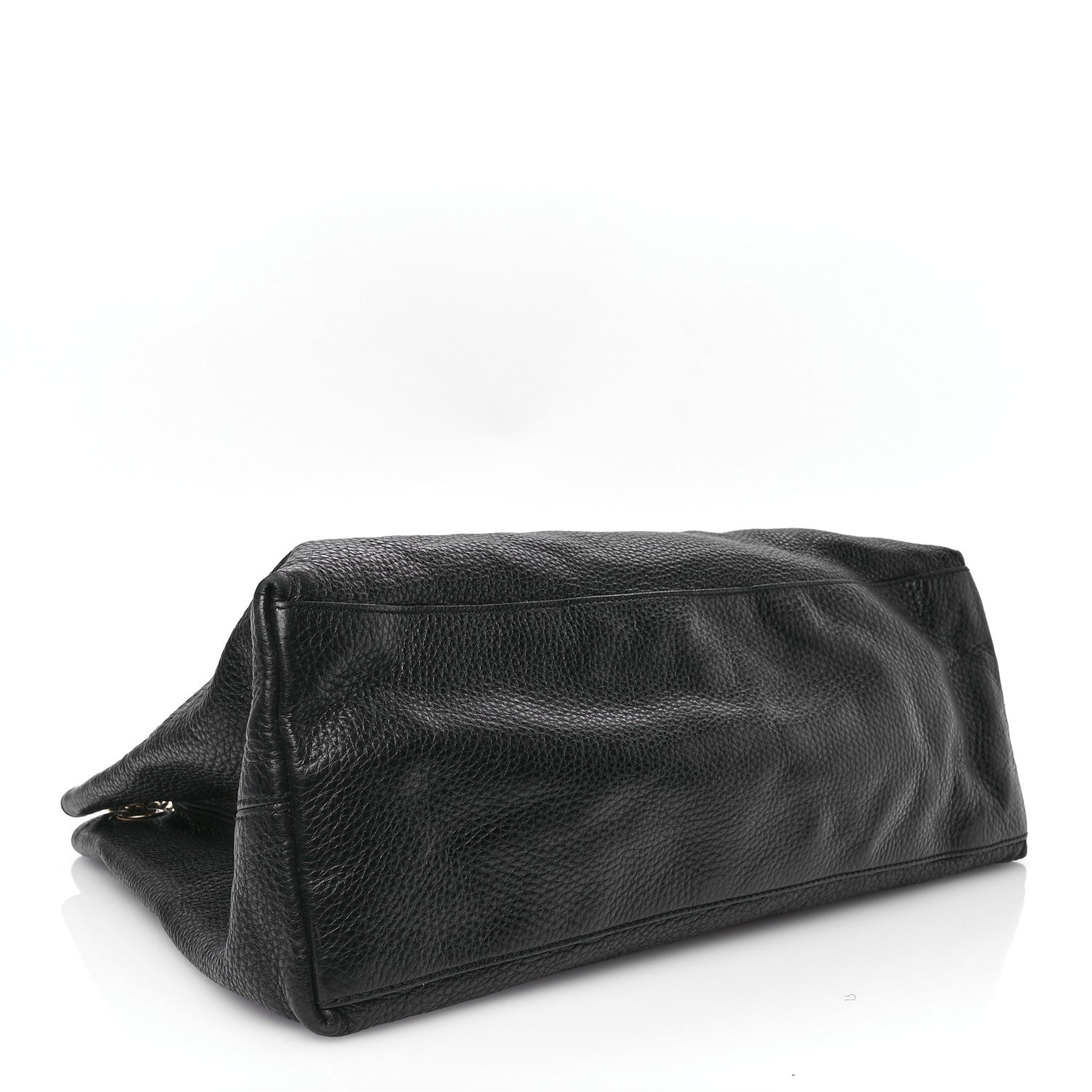 Gucci Pebbled Calfskin Large Soho Chain Shoulder Bag Black 4 of 12