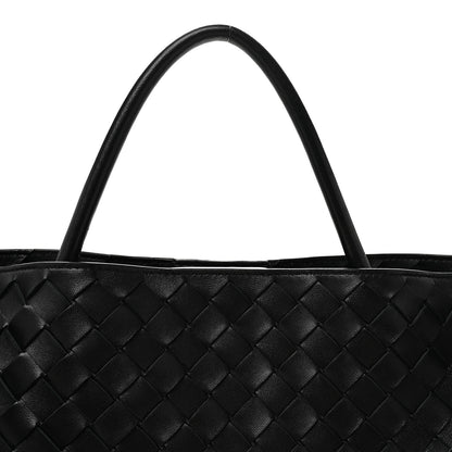 Bottega Veneta Nappa Intrecciato Large Andiamo Shoulder Bag Black 7 of 9