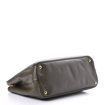 Prada Saffiano Large Galleria Double Zip Tote Militare 4 of 10