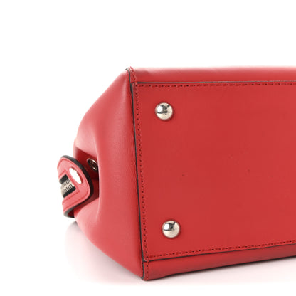 Fendi Vitello Baltico Dolce Shiny Nappa Lace Up DotCom Satchel Red 9 of 10