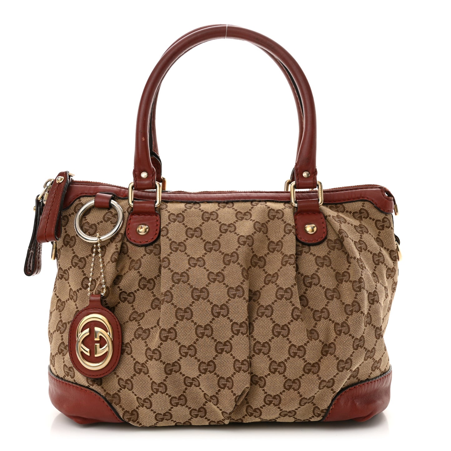 Monogram Medium Sukey Top Handle Dark Red