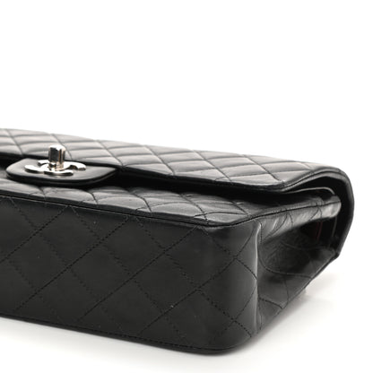 Chanel Lambskin Quilted Medium Double Flap Black 10 of 11