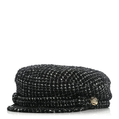 Chanel Tweed Fantasy Cap L Black 1 of 9