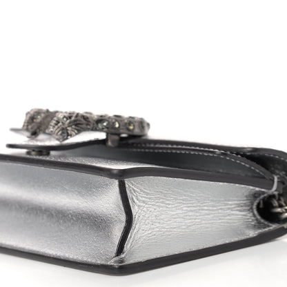 Gucci Metallic Calfskin Super Mini Dionysus Shoulder Bag Silver 6 of 7
