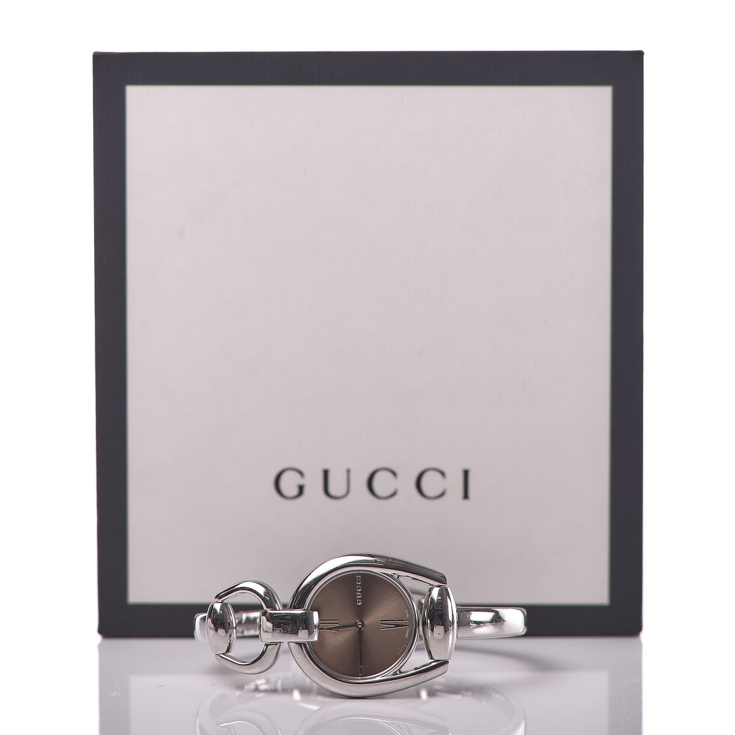 Gucci Stainless Steel 28mm Horsebit Quartz Watch Brown 6 of 6