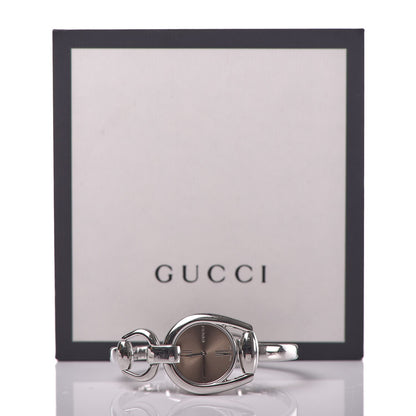 Gucci Stainless Steel 28mm Horsebit Quartz Watch Brown 6 of 6