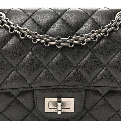 Chanel Goatskin Quilted 2.55 Reissue Mini Flap  Dark Silver 8 of 10