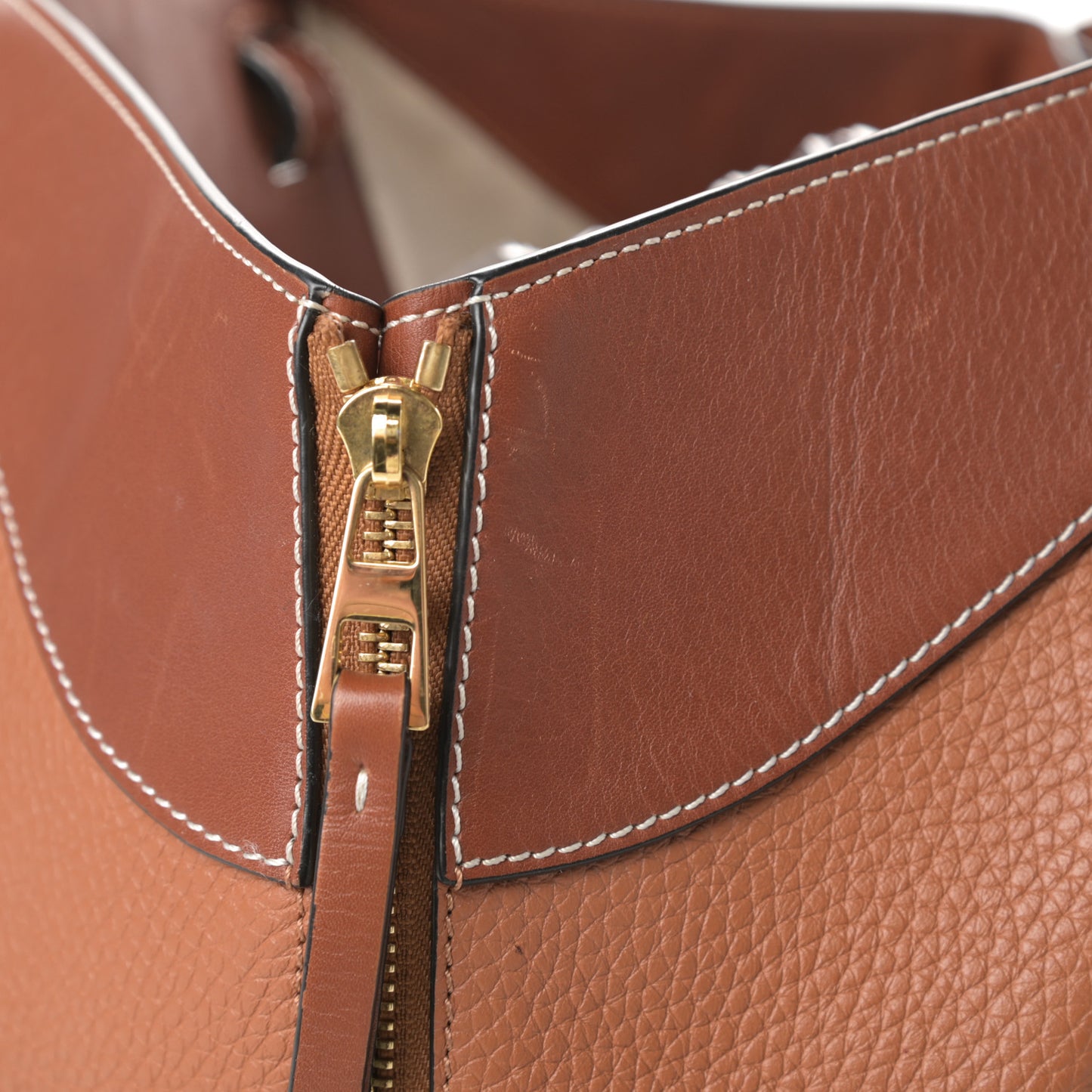 Calfskin Small Hammock Shoulder Bag Tan