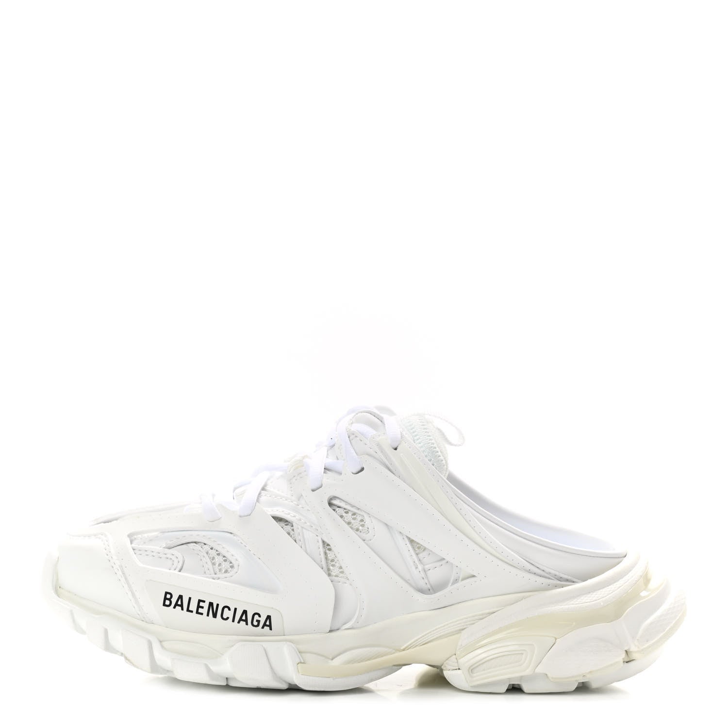 Balenciaga Mesh Nylon Womens Track Mules 36 White 1 of 9