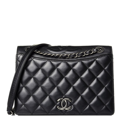Chanel Calfskin Quilted Ballerine Flap Black 1 of 9