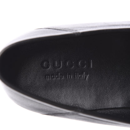 Gucci Lambskin Skull Embroidered Mens Brixton Horsebit Loafers 9 Black 7 of 9