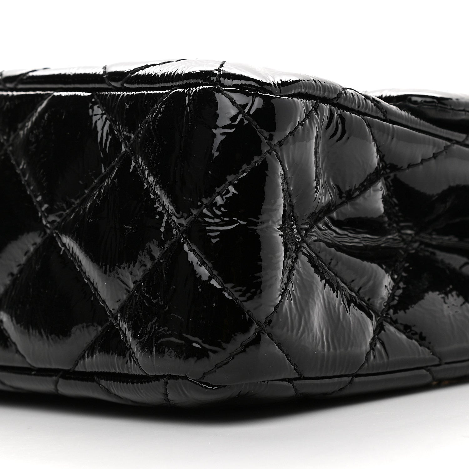 Chanel Distressed Patent Quilted 2.55 Reissue 227 Flap Black 9 of 9