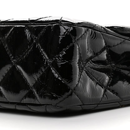 Chanel Distressed Patent Quilted 2.55 Reissue 227 Flap Black 9 of 9