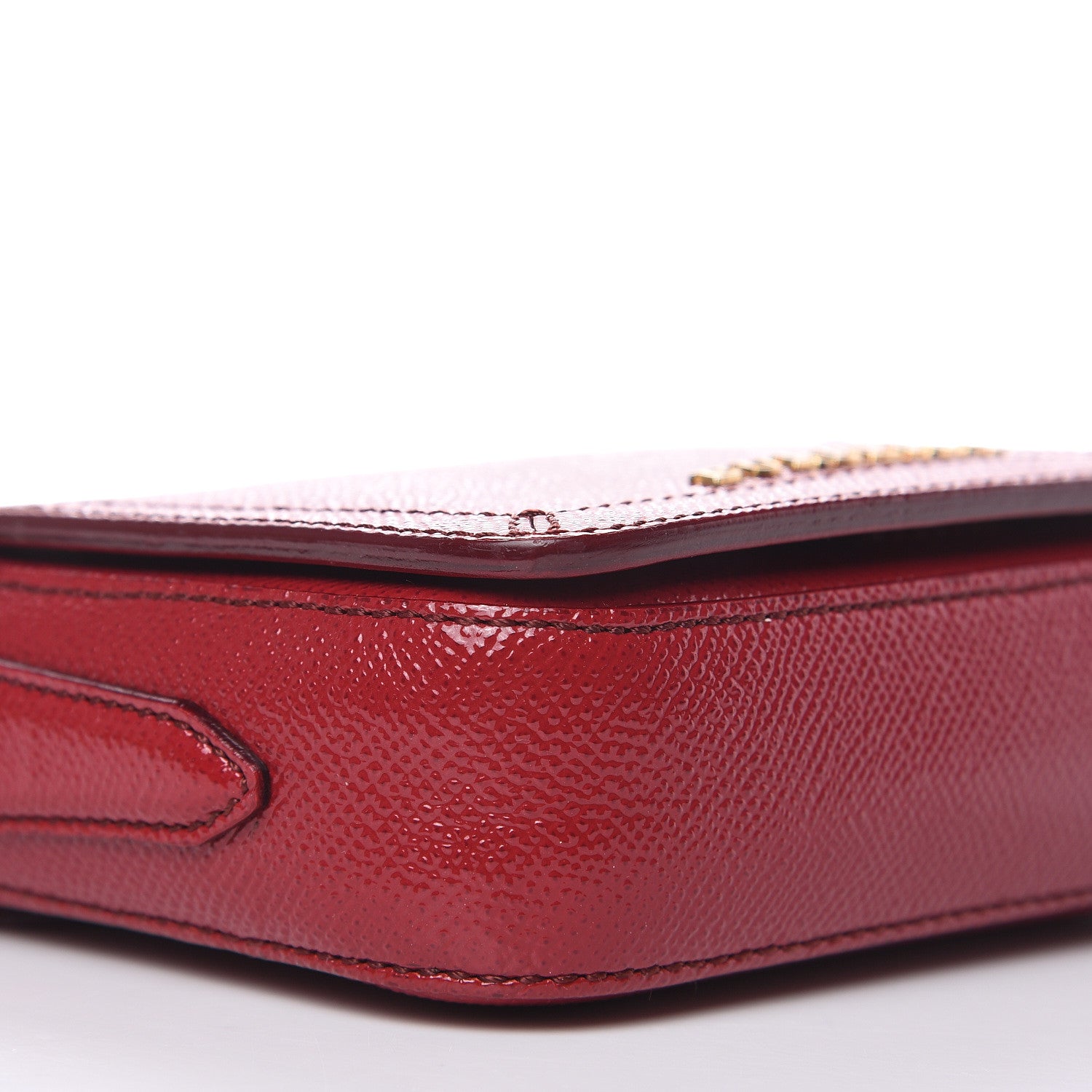 Burberry Patent London Crossbody Bag Alizarin Crimson 9 of 11
