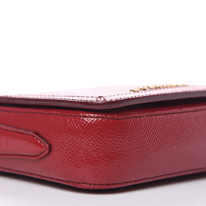 Burberry Patent London Crossbody Bag Alizarin Crimson 9 of 11