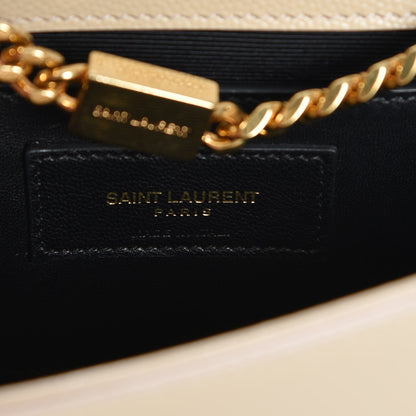 Saint Laurent Grain De Poudre Small Monogram Kate Satchel Nude Powder 6 of 6