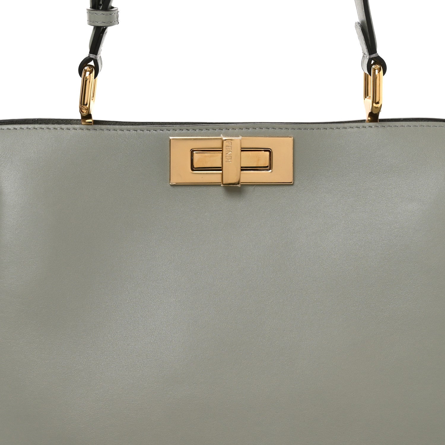 Fendi Vitello Fringe Medium Soft Peekaboo Matcha Latte 8 of 10
