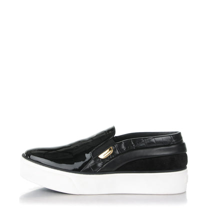 Louis Vuitton Alligator Patent Calfskin Catwalk Slip On 41 Black 1 of 8