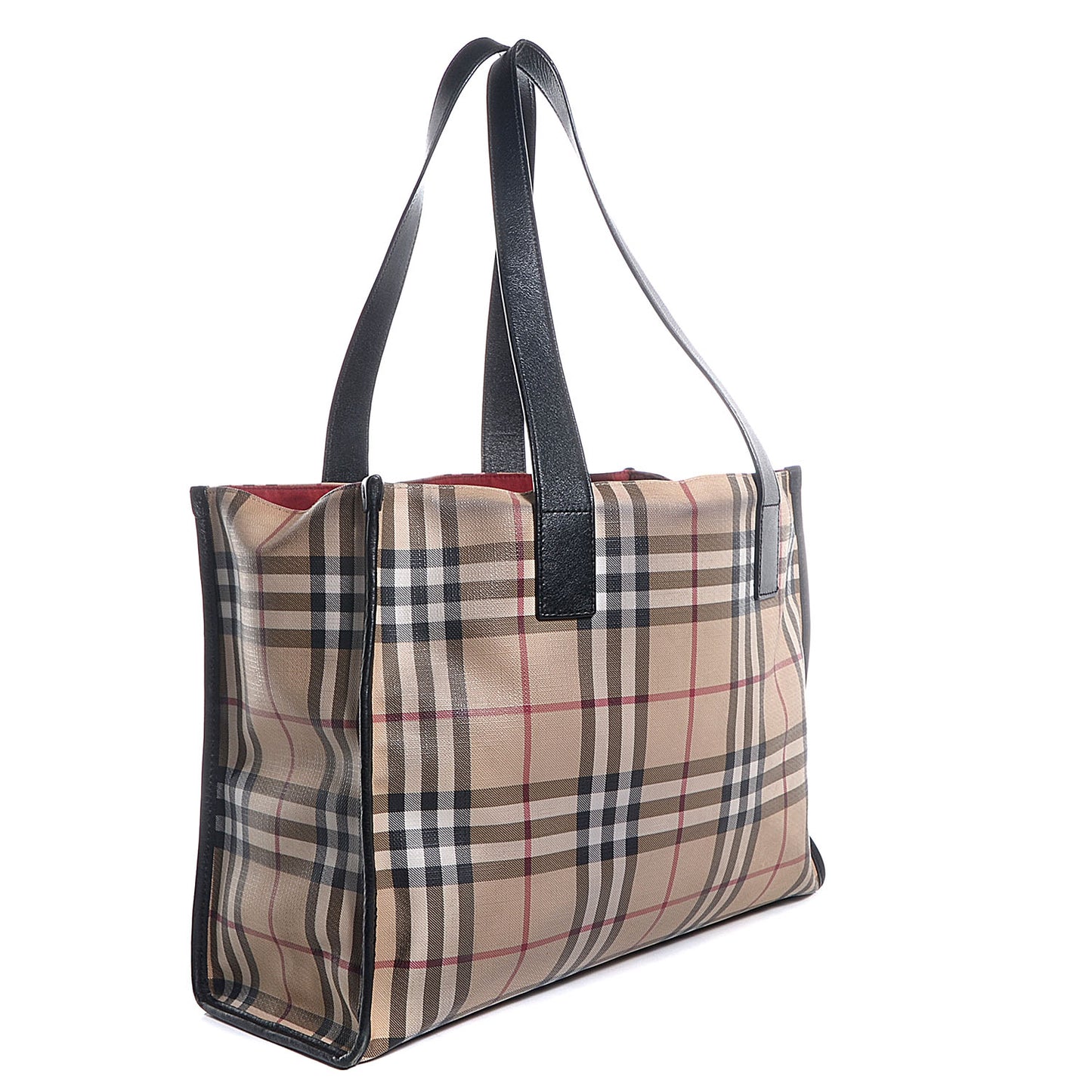 Nova Check Tote Black