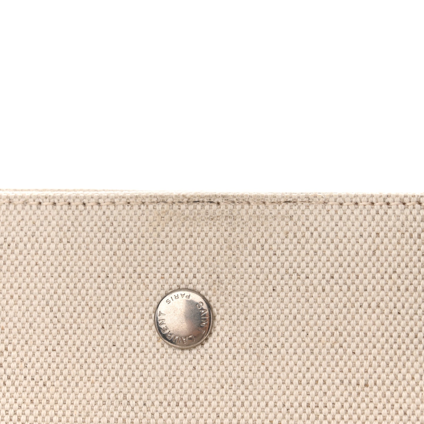 Linen Calfskin Rive Gauche Tote Optic White