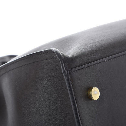 Saint Laurent Smooth Calfskin Small Cabas Monogram Dark Grey 12 of 14