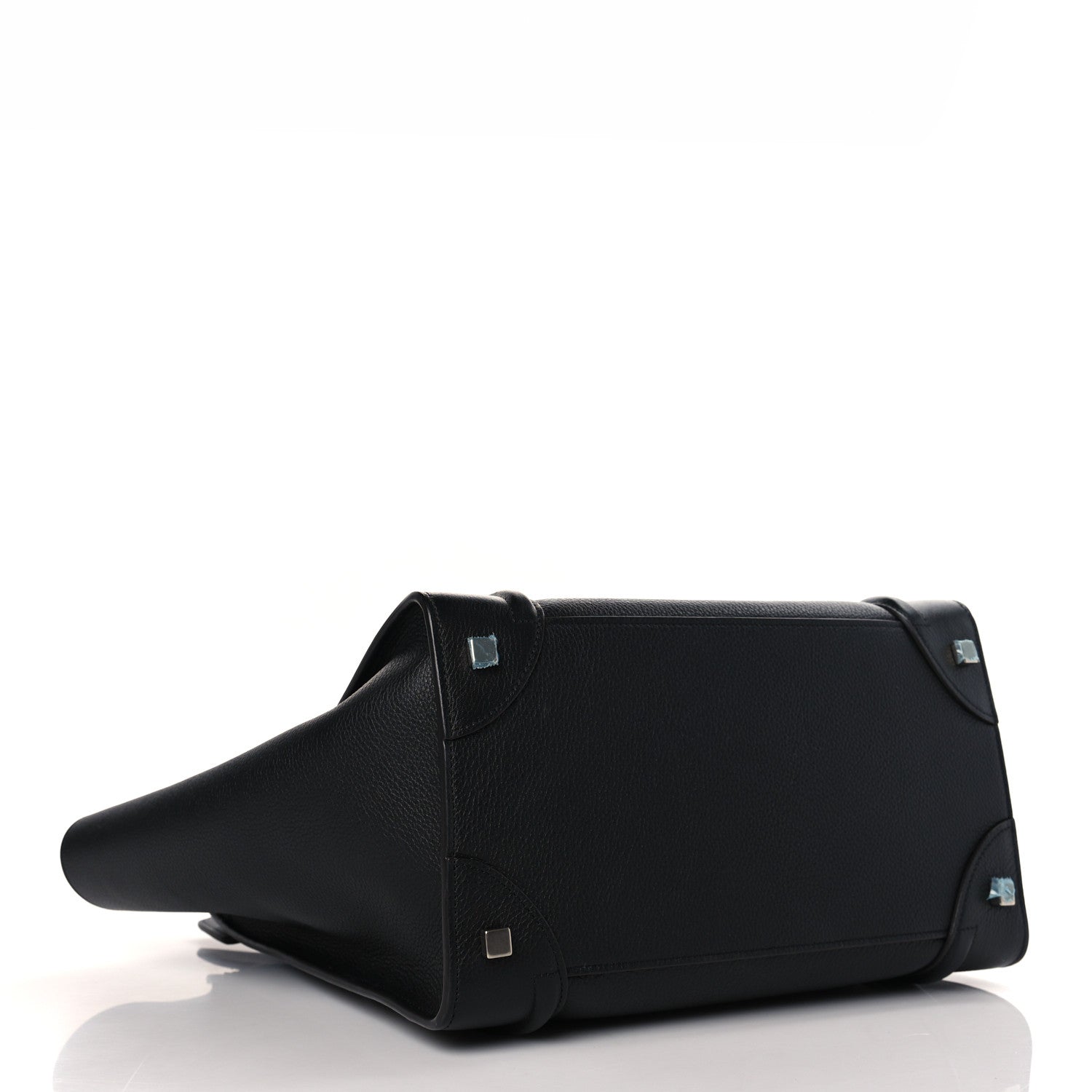 Celine Drummed Calfskin Mini Luggage Black 3 of 7