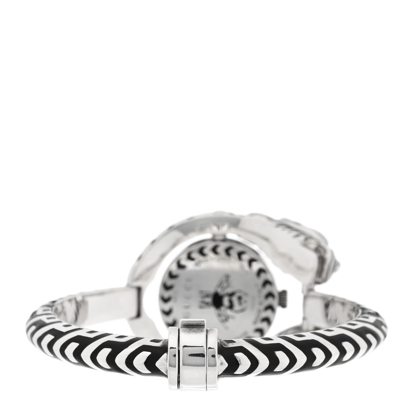 Sterling Silver Black Mother of Pearl 23mm Dionysus Quartz Watch