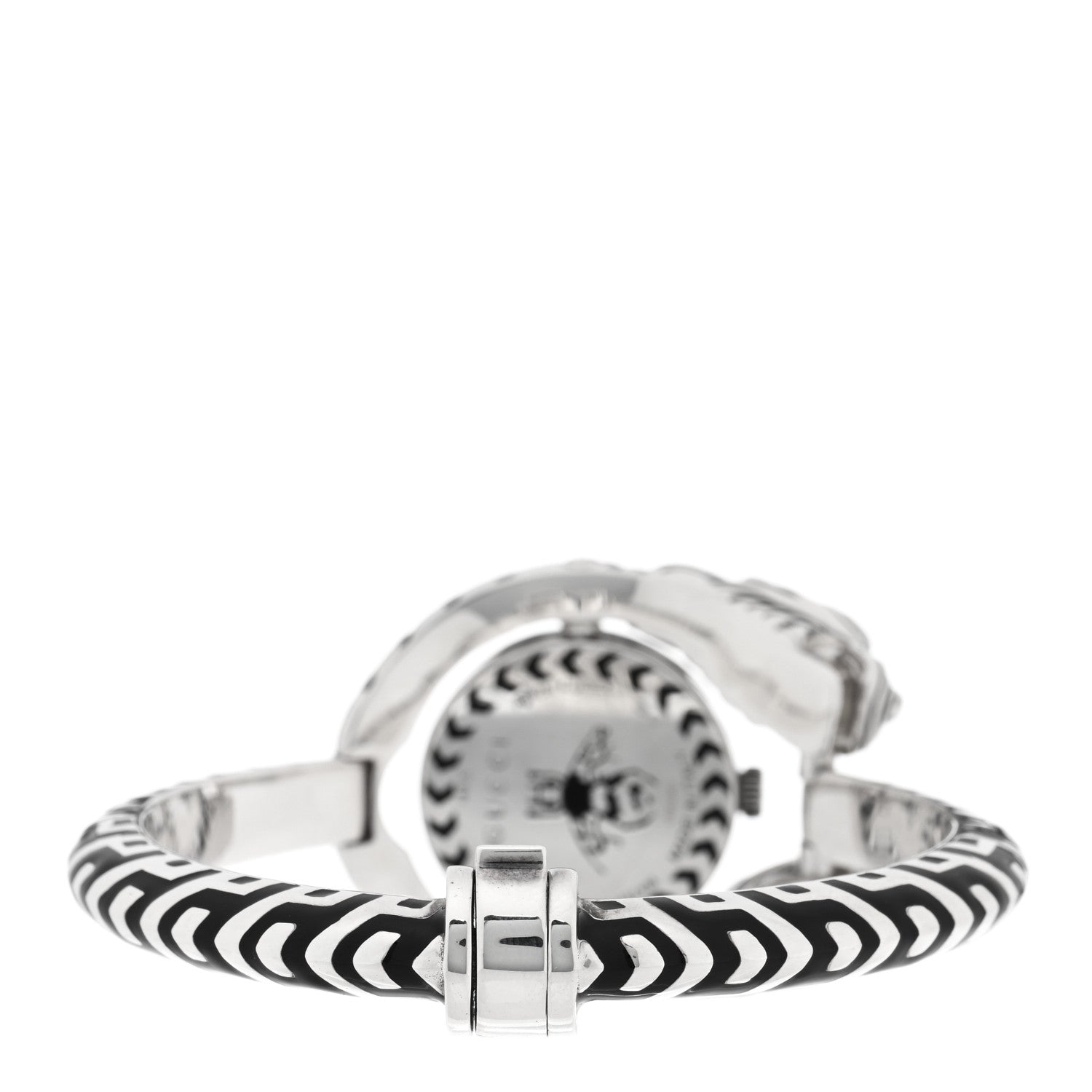 Gucci Sterling Silver Black Mother of Pearl 23mm Dionysus Quartz Watch 4 of 6