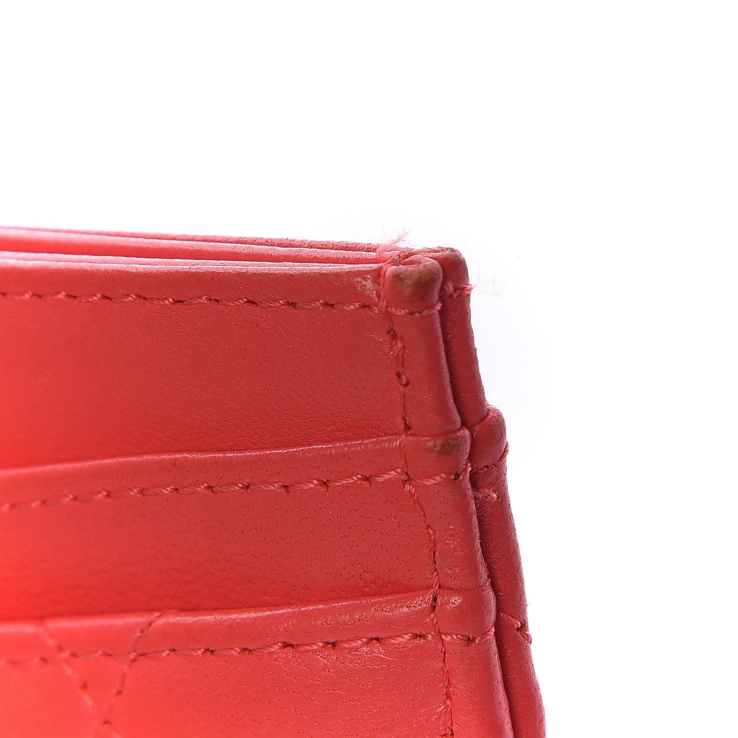 Chanel Lambskin Quilted Card Holder Red 11 of 13