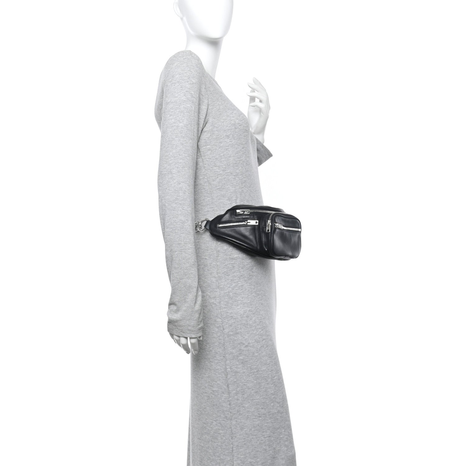 Alexander Wang Lambskin Attica Belt Bag Black 2 of 13