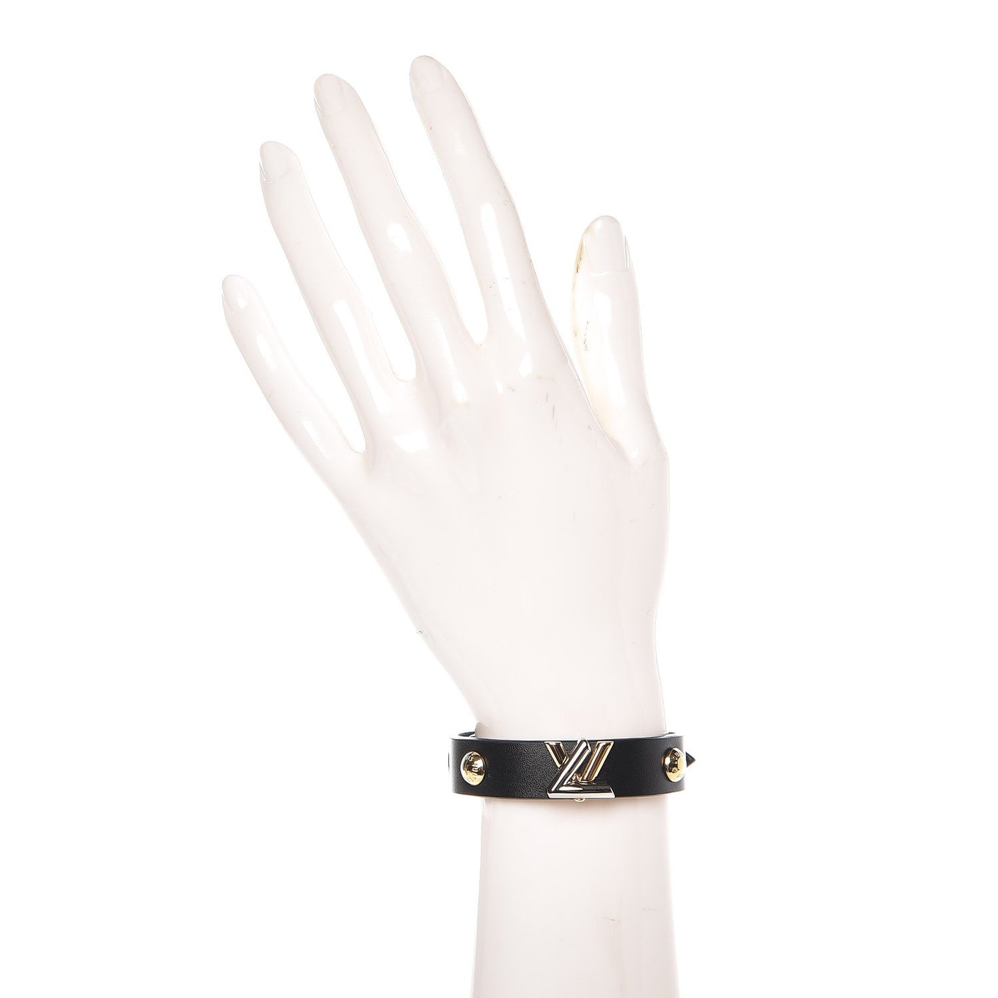 Calfskin Twist Bracelet 17 Black