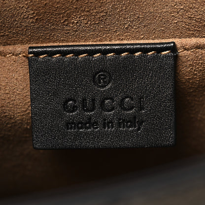 Gucci GG Supreme Monogram Calfskin Padlock Backpack Beige Cuir Black 6 of 10
