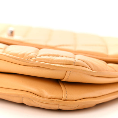 Chanel Lambskin Quilted Pagode Piping Flap Dark Yellow 11 of 14