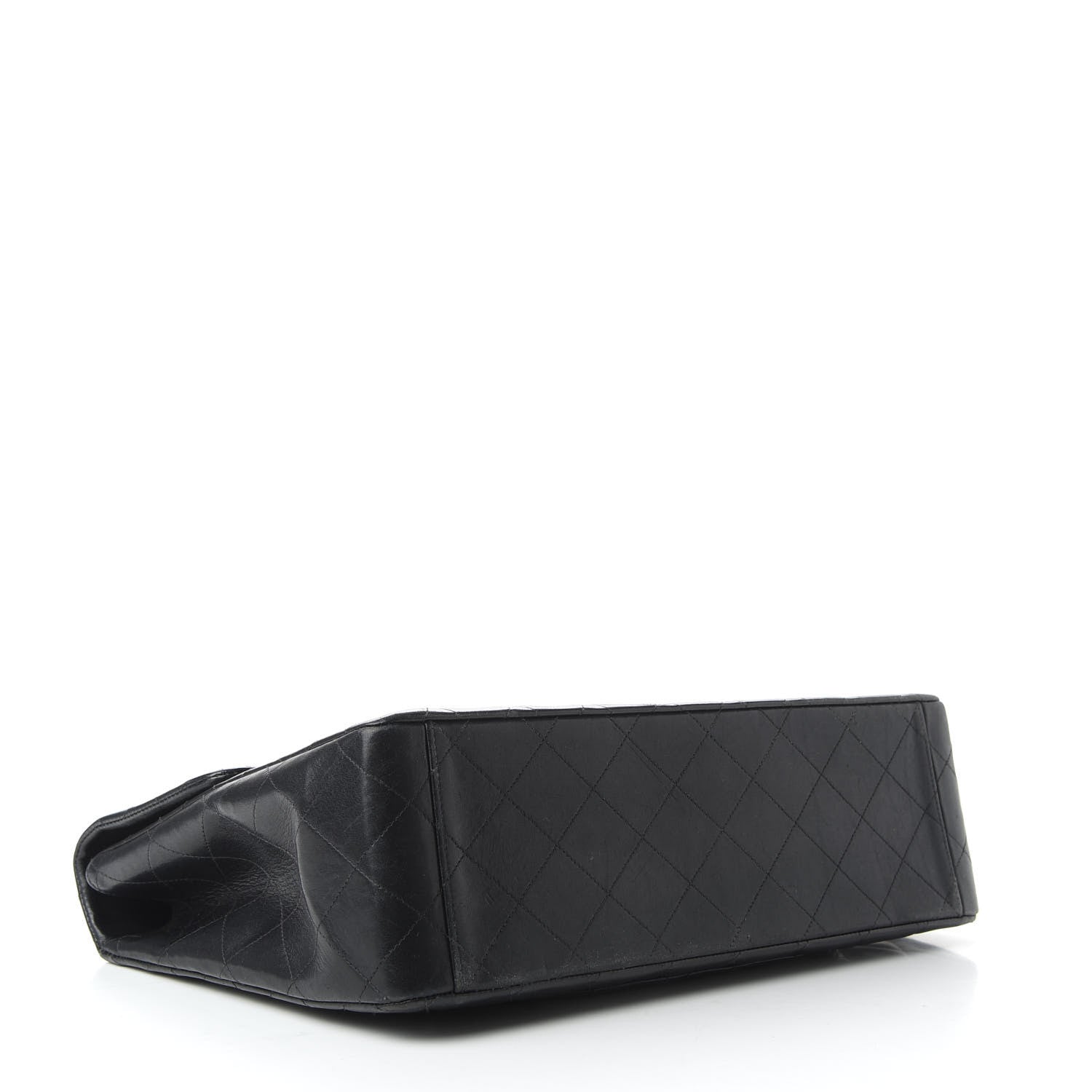 Chanel Lambskin Quilted XL Jumbo Single Flap Black 5 of 11