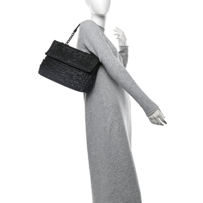 Bottega Veneta Nappa Intrecciato Fringe Flap Grey 2 of 13