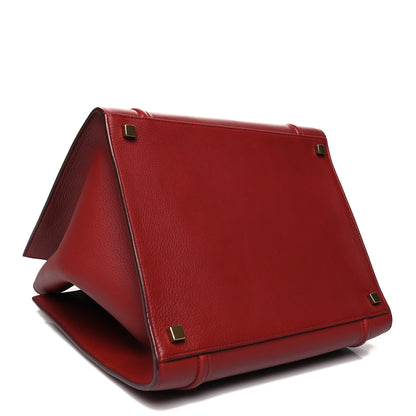 Celine Baby Grained Calfskin Medium Phantom Luggage Carmin 4 of 13