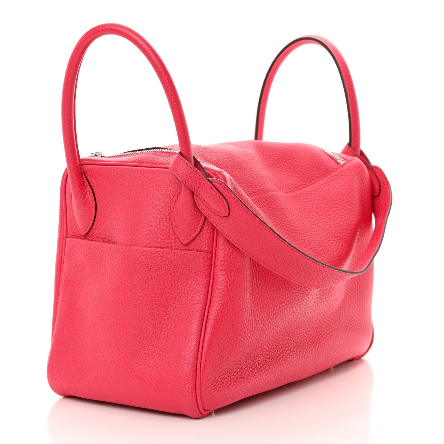 Hermes Taurillon Clemence Lindy 30 Rose Extreme 1653178 – FASHIONPHILE