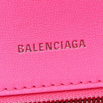 Balenciaga Shiny Box Calfskin Small Hourglass Top Handle Bag Fluo Pink 6 of 14