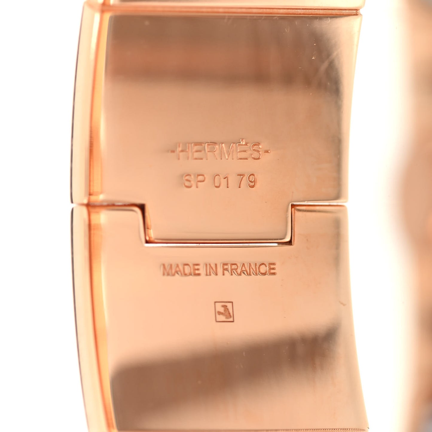 Enamel Printed Wide The Three Graces Hinged Bracelet M Positif Negatif