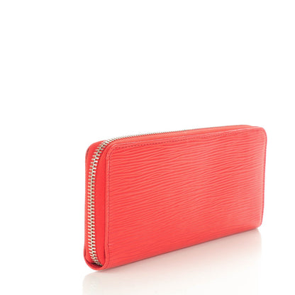 Louis Vuitton Epi Clemence Wallet Coquelicot 3 of 7