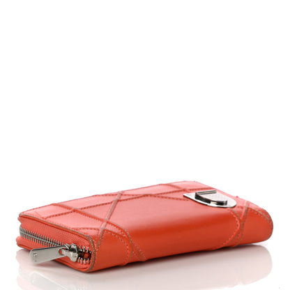 Christian Dior Calfskin Cannage Medium Diorama Voyageur Wallet Orange 4 of 24