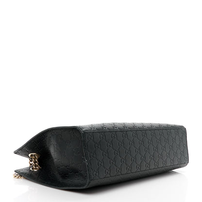 Gucci Guccissima Large Emily Chain Shoulder Bag Black 4 of 13