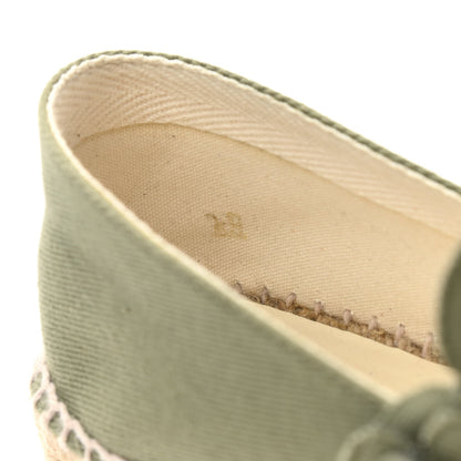 Chanel Fabric Camellia CC Espadrilles 40 Khaki 8 of 10