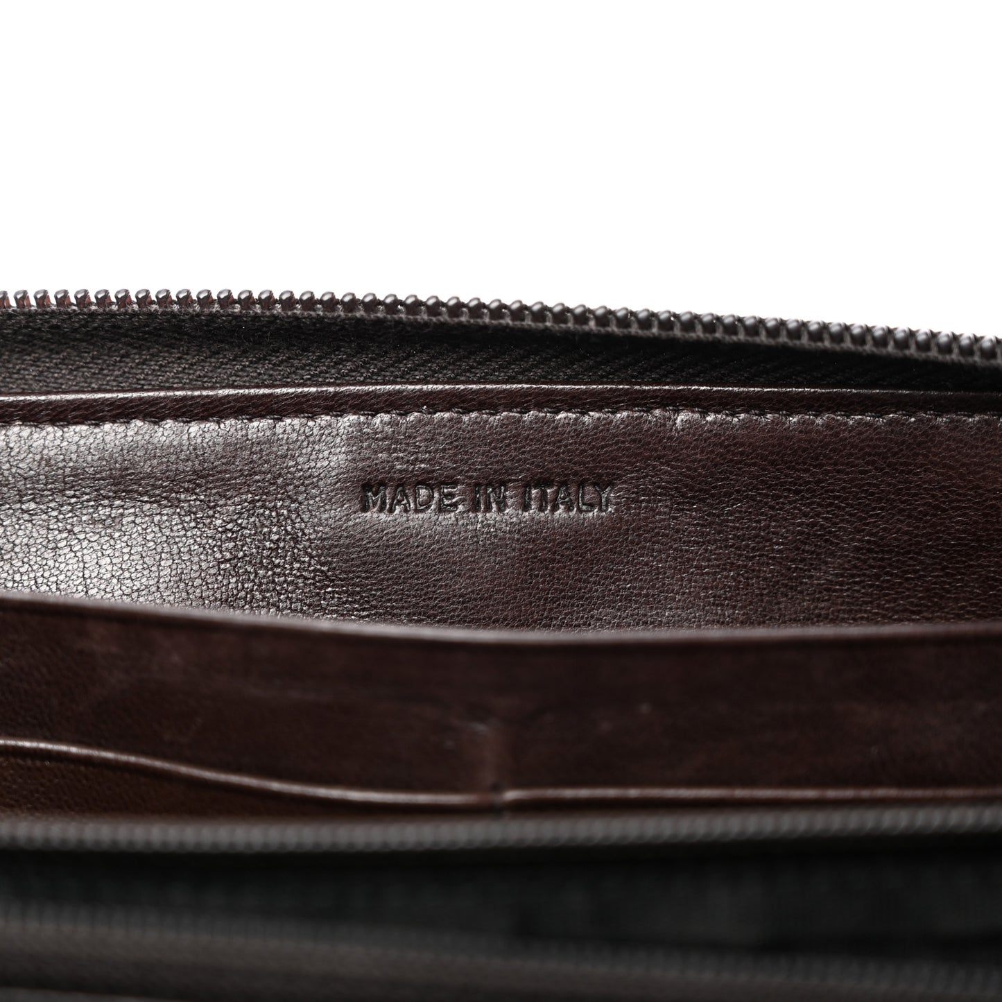 Calf Hair Leopard Zip Wallet Miele Moro