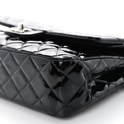 Chanel Patent Quilted Medium Double Flap Black 10 of 14