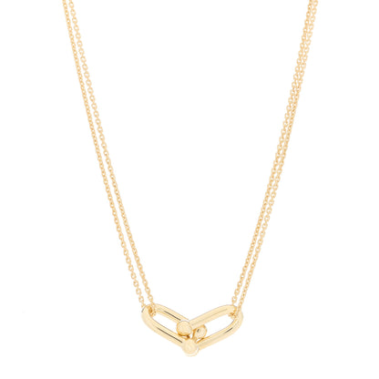 Tiffany 18K Yellow Gold HardWear Double Link Pendant Necklace 1 of 5