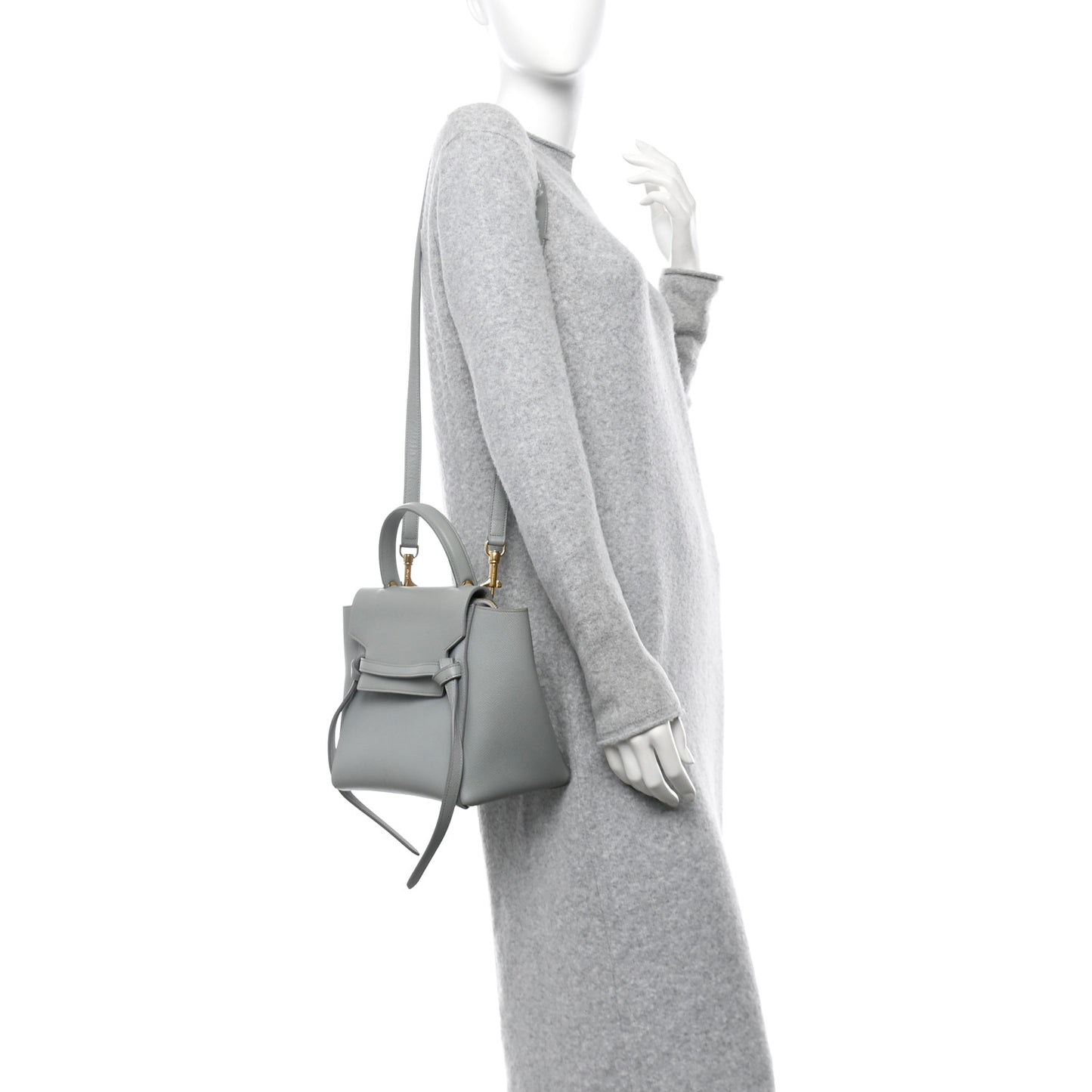 Grained Calfskin Mini Belt Bag Cloud