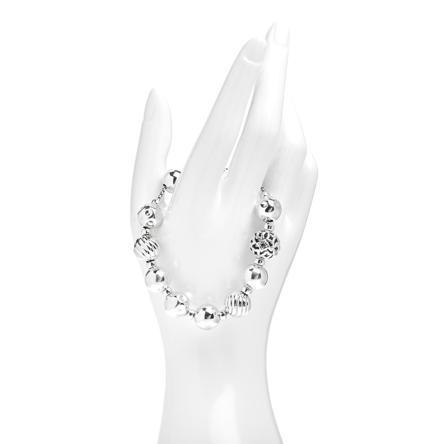 Sterling Silver 14mm Elements Bead Bracelet