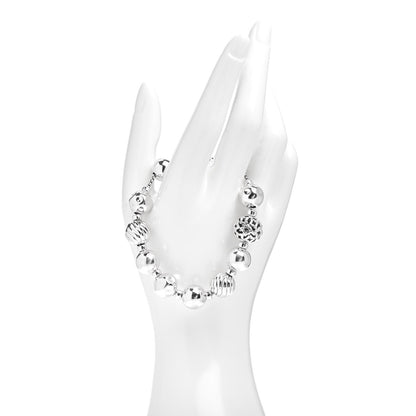 David Yurman Sterling Silver 14mm Elements Bead Bracelet 2 of 4