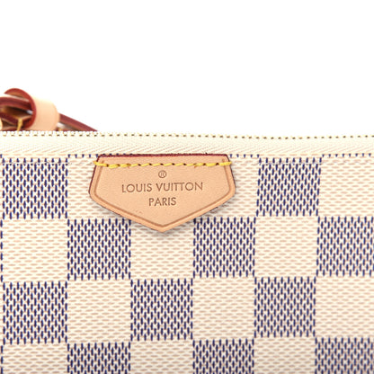 Louis Vuitton Damier Azur Double Zip Pochette 10 of 10